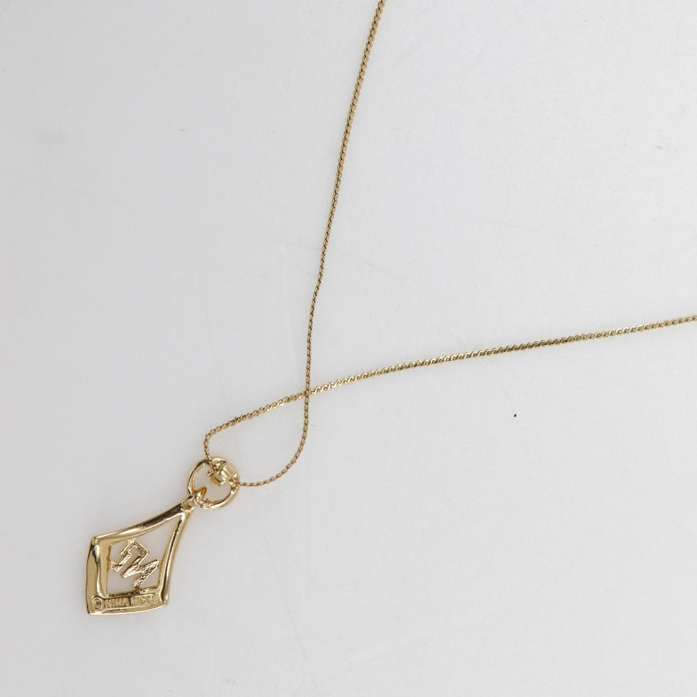 Nina Ricci NR ロゴ ネックレス