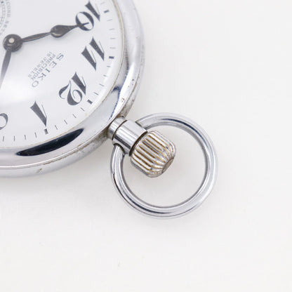 SEIKO 精密 ステンレス スチール 懐中時計
