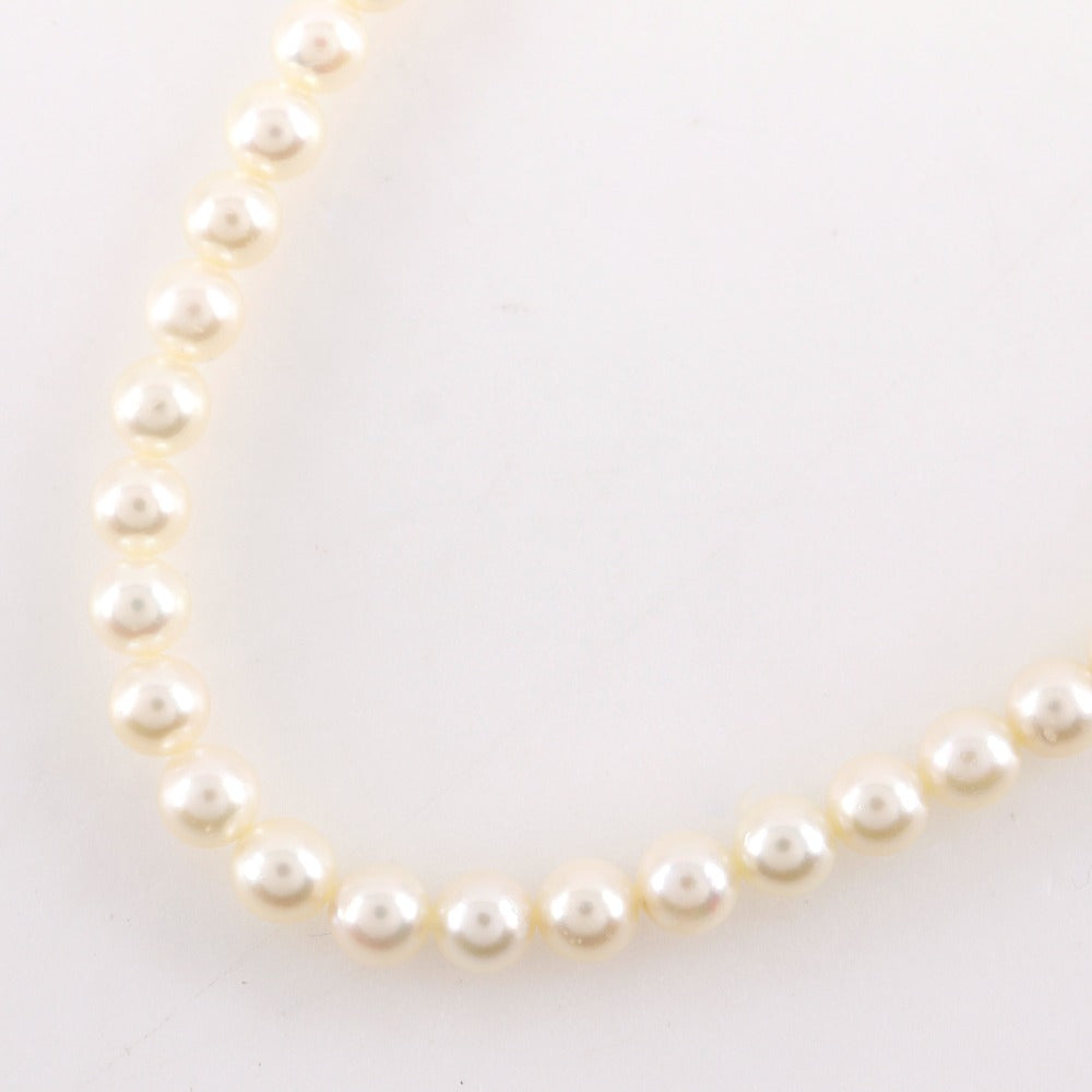 パールシルバーネックレス
