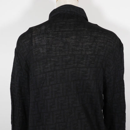 フェンディ ウール ズッカ 長袖シャツ