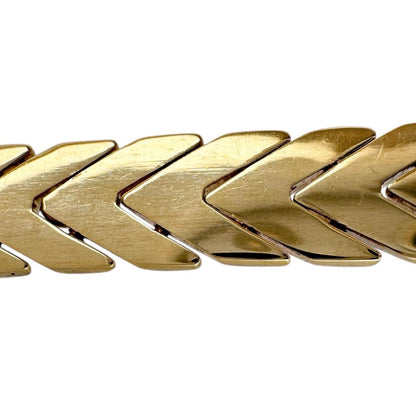 イタリアン デザイン Au750 三色 ヘリンボーン チェーン ブレスレット