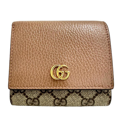グッチ GGマーモント GGスプリームキャンバス レザー 財布