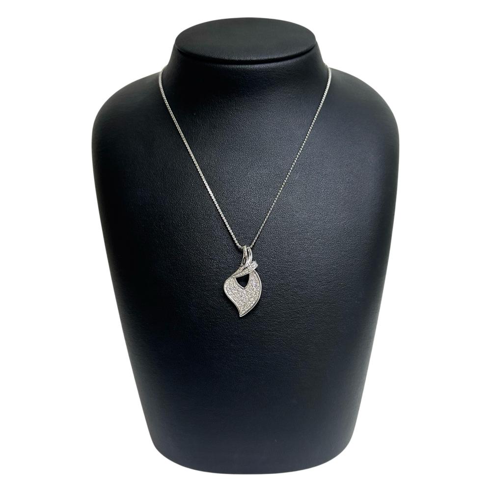 K18WGダイヤモンドペンダントトップ