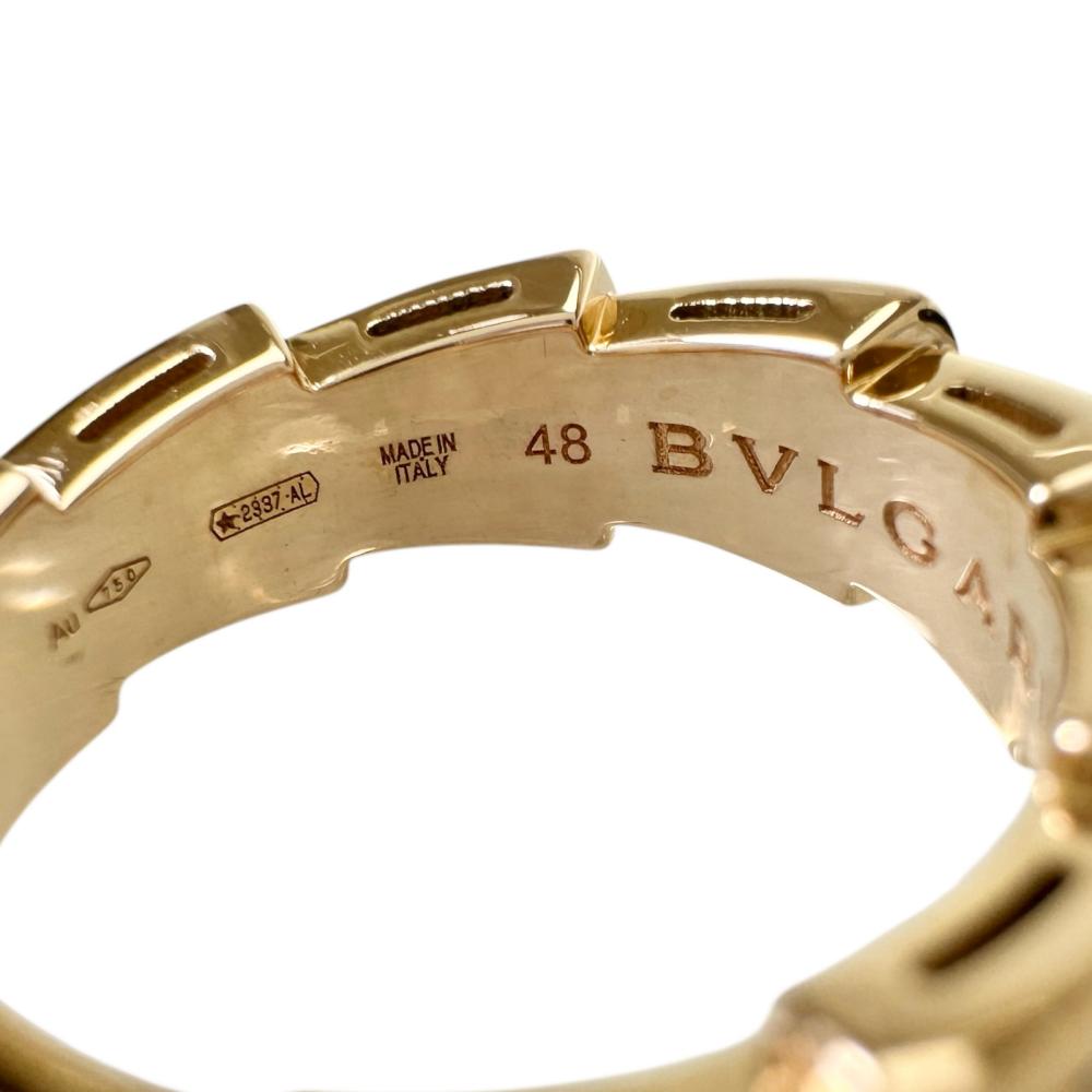 ブルガリ セルペンティ ヴァイパー Au750 リング 8号