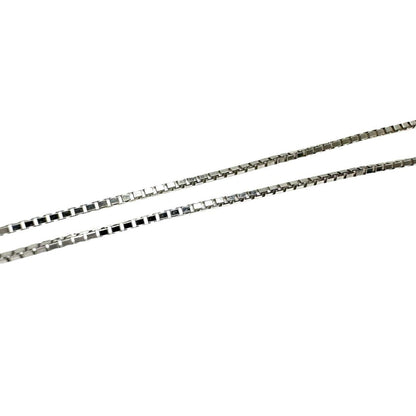 Au750ホワイトゴールドベネチアンチェーンネックレス
