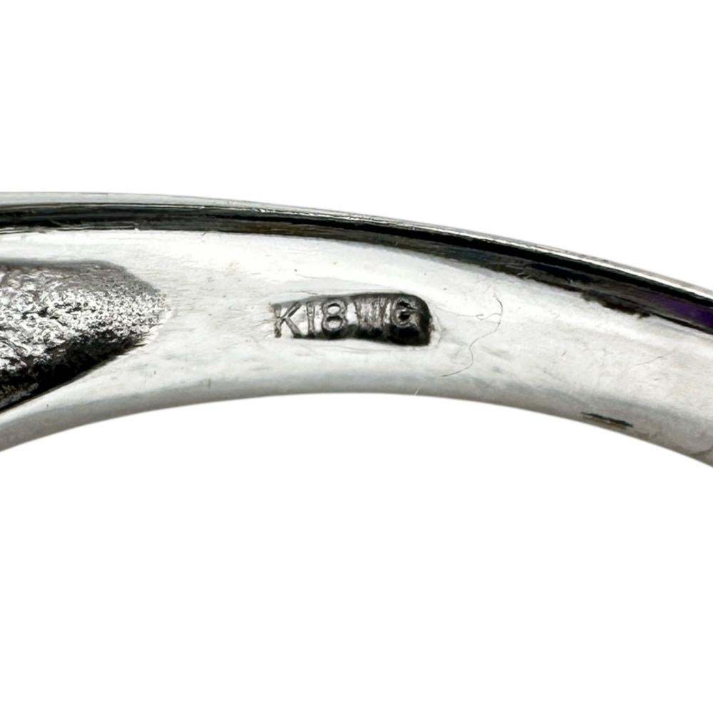 Au750ホワイトゴールド マルチカラーストーン ダイヤモンド リング