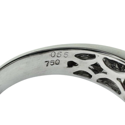Au750ホワイトゴールド ルビー0.70ct ダイヤモンド0.55ct リング