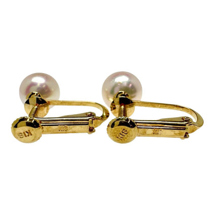 アコヤ真珠 Au750イヤリング