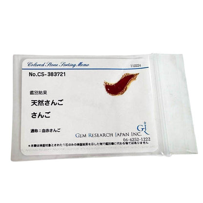 K18ゴールド 血赤サンゴ ネックレス