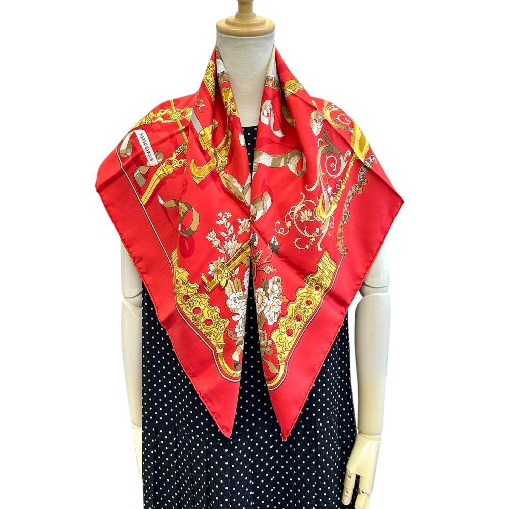 エルメス カレ90 シルクスカーフ