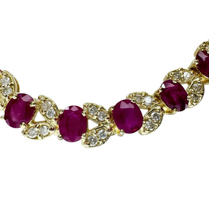 Au750ルビーダイヤモンドブレスレット