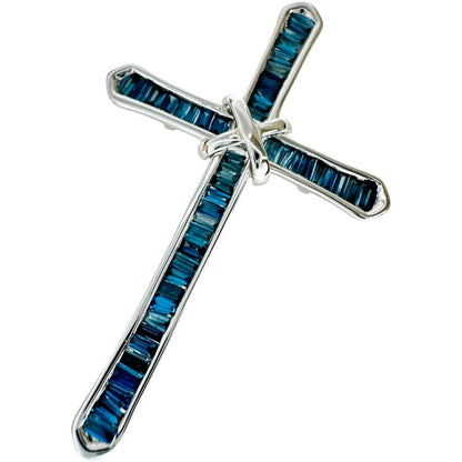Au750クロスダイヤモンドペンダントトップ