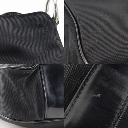 グッチ ナイロン キャンバス バンブー ハンドバッグ 2way