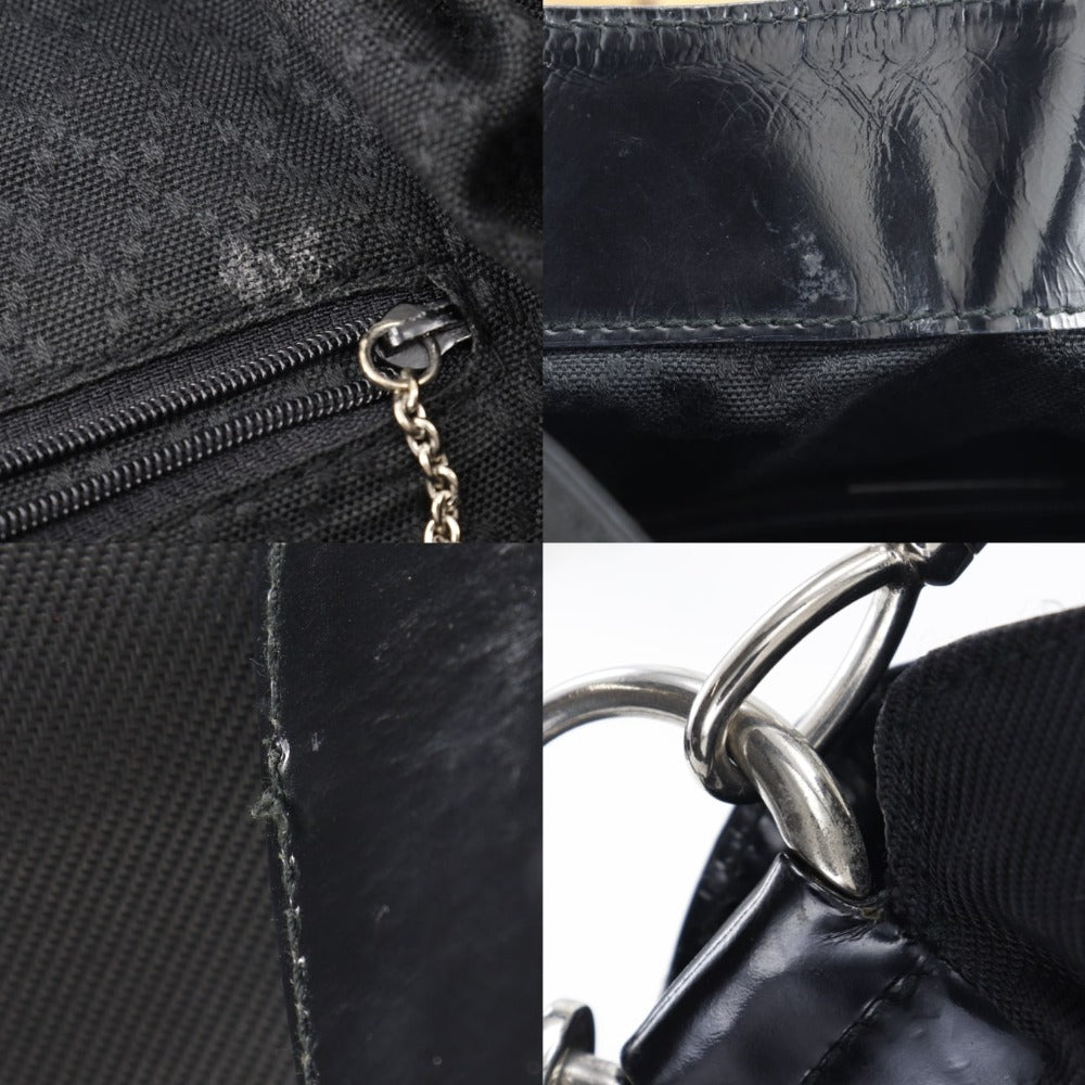 グッチ ナイロン キャンバス バンブー ハンドバッグ 2way