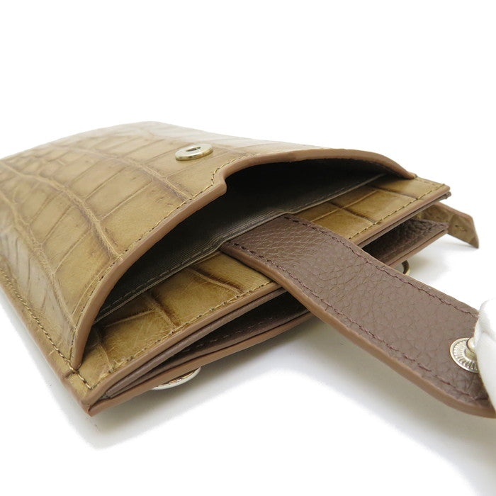 HCP マット クロコダイル 2WAY スマートフォン バッグ