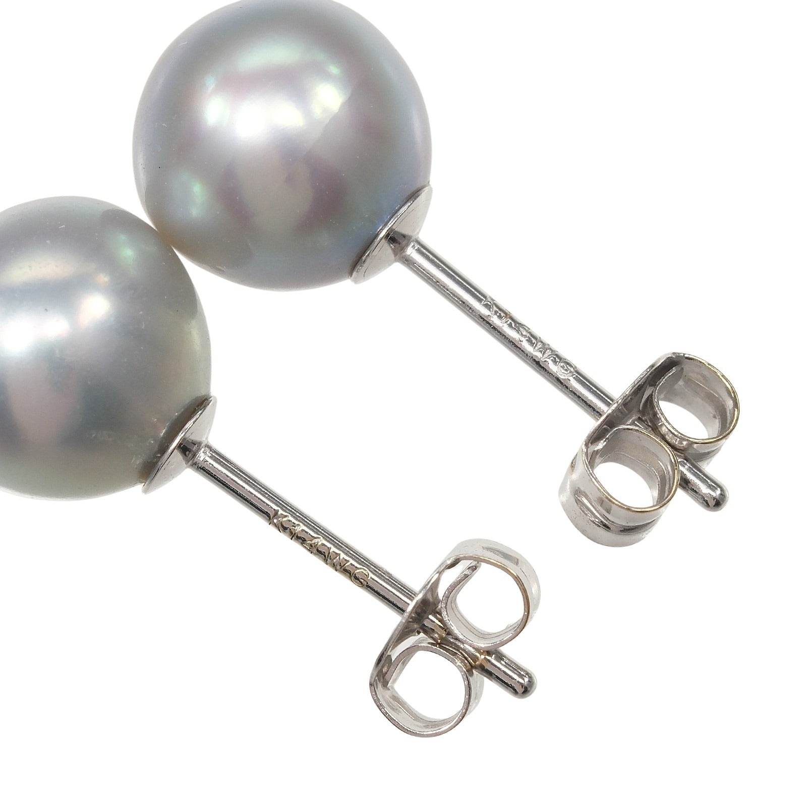 K14 ホワイト ゴールド パール ピアス