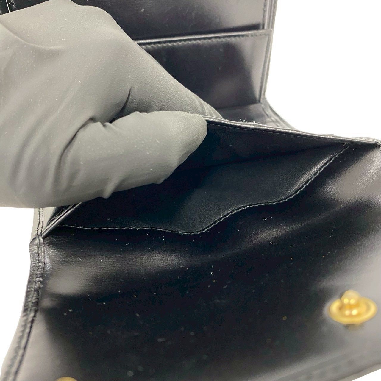 カルティエ レザー三つ折り財布