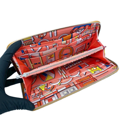 エルメスアザップロングシルクインヴォーエプソン長財布