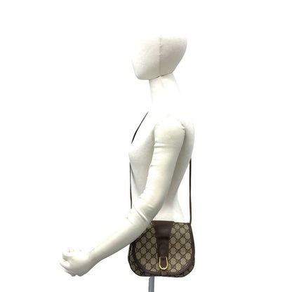 グッチ レザー PVC ショルダーバッグ
