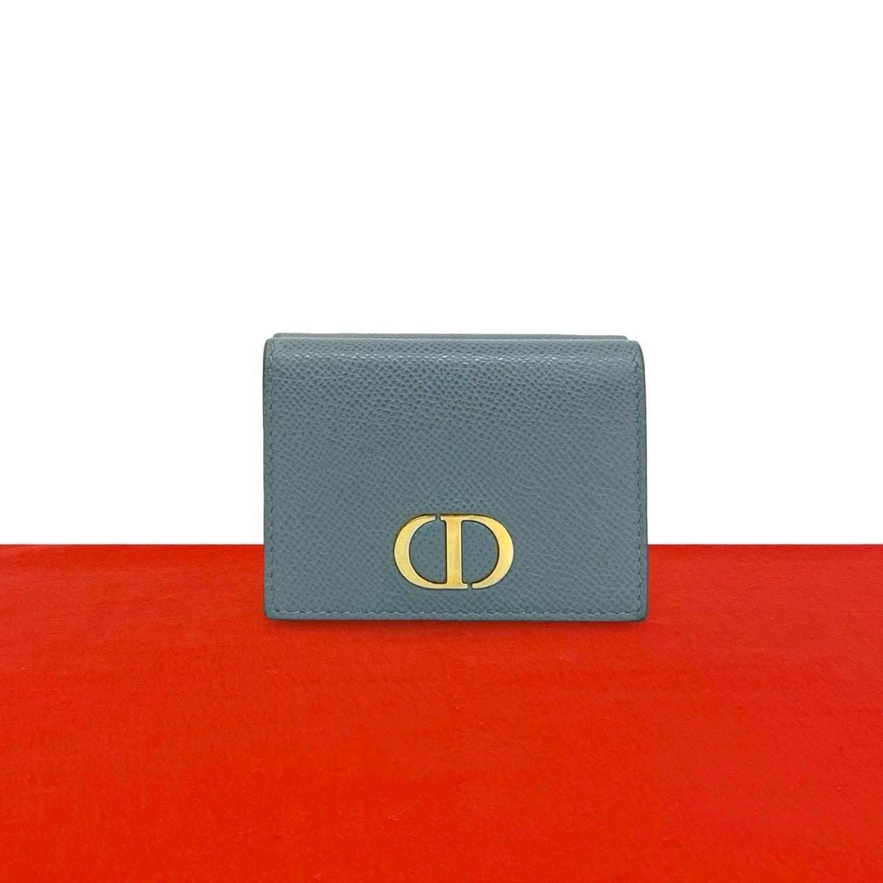 クリスチャンディオール 30モンテーニュ レザー 三つ折り財布