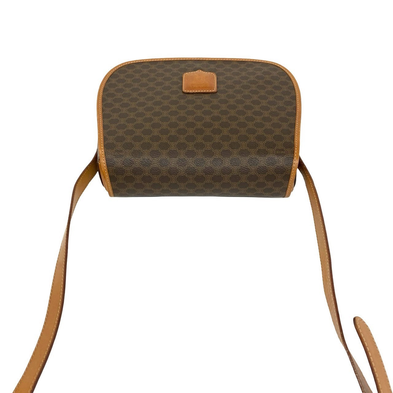 セリーヌ マカダム レザー ショルダーバッグ