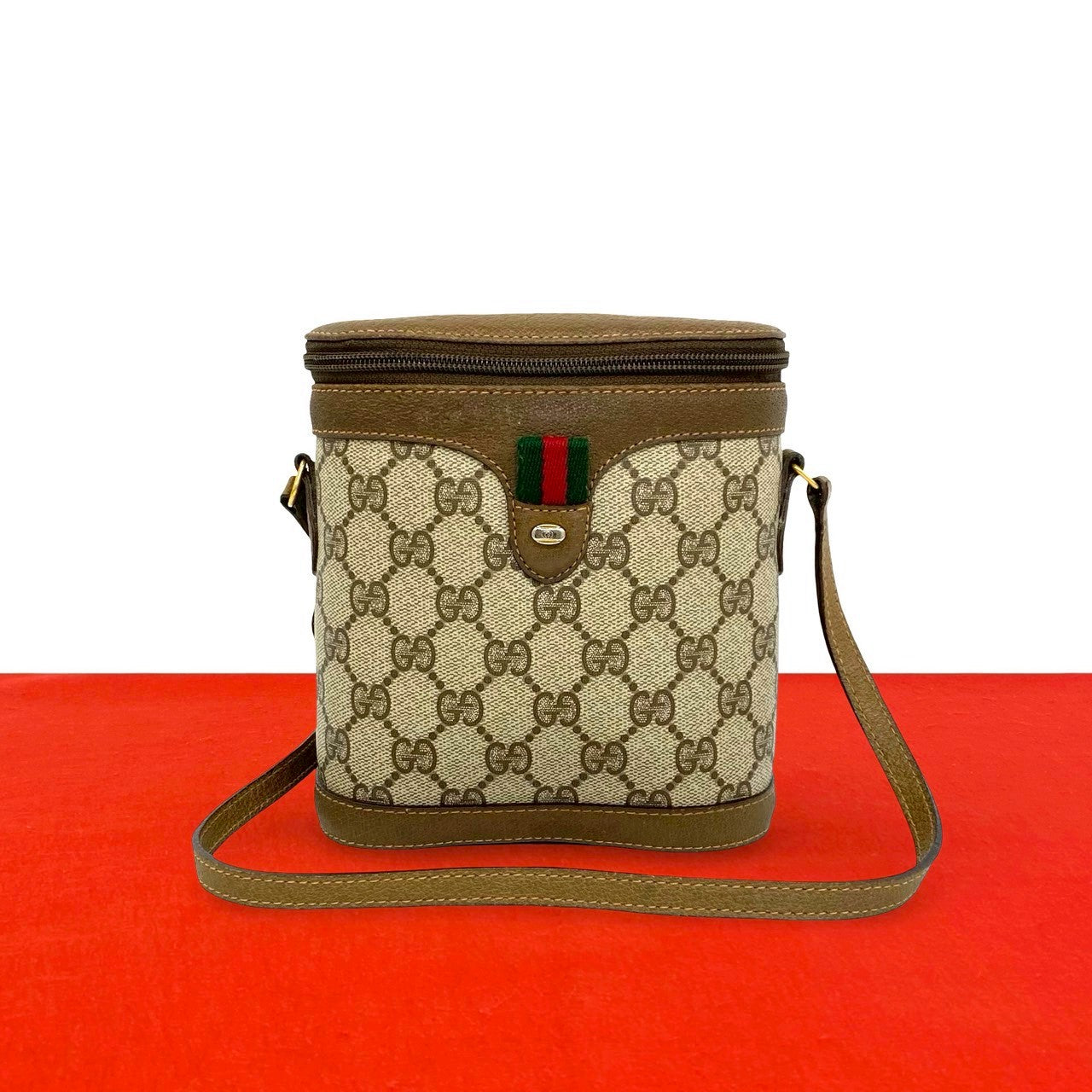 グッチ レザーPVCミニショルダーバッグ