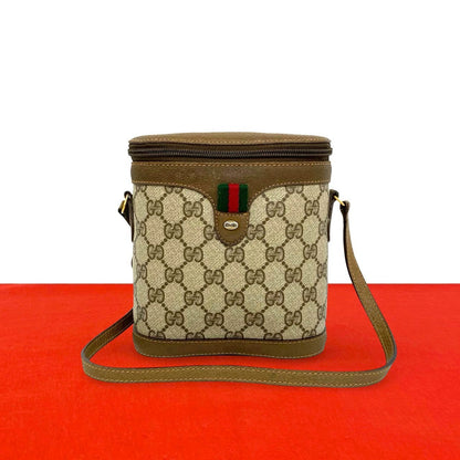 グッチ レザーPVCミニショルダーバッグ