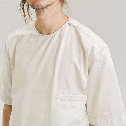 ルメール Button Neck Top コットンシャツ