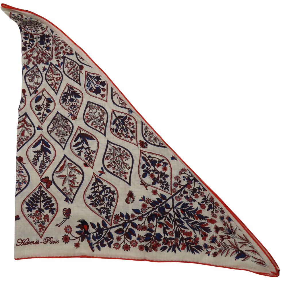 エルメス トライアングル ジアン カシミア シルク 大判 スカーフ