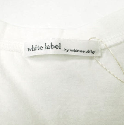white label by noblesse oblige Uネック コットンTシャツ