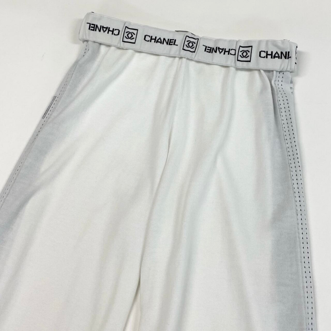 シャネル コットンワイドニットパンツ
