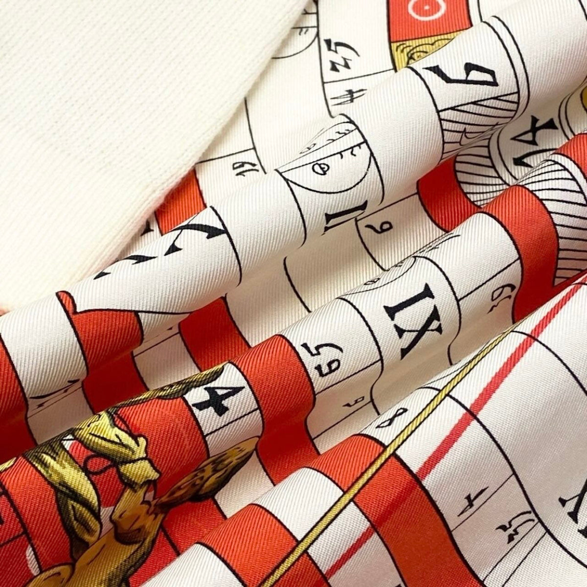 エルメス DIES ET HORE シルクコットンポロシャツ
