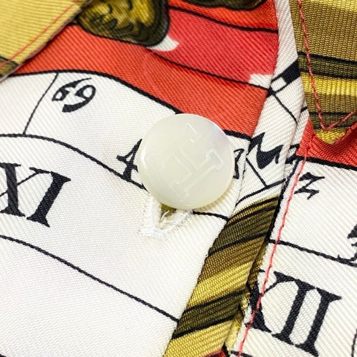エルメス DIES ET HORE シルクコットンポロシャツ
