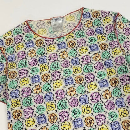 シャネル ポリアミド ポリウレタン 半袖Tシャツ