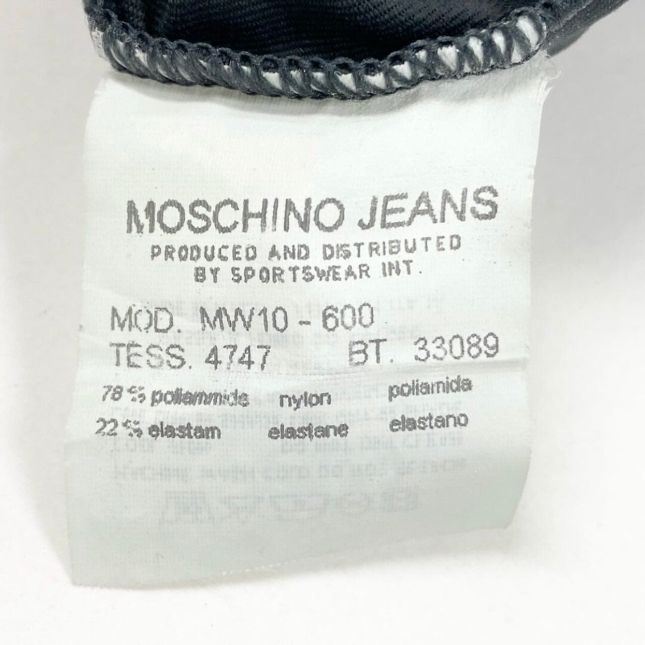 モスキーノ ストレッチ長袖Tシャツ