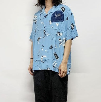 ポータークラシック ALOHA SHIRT STRONG WOMEN & RUSS レーヨンシャツ