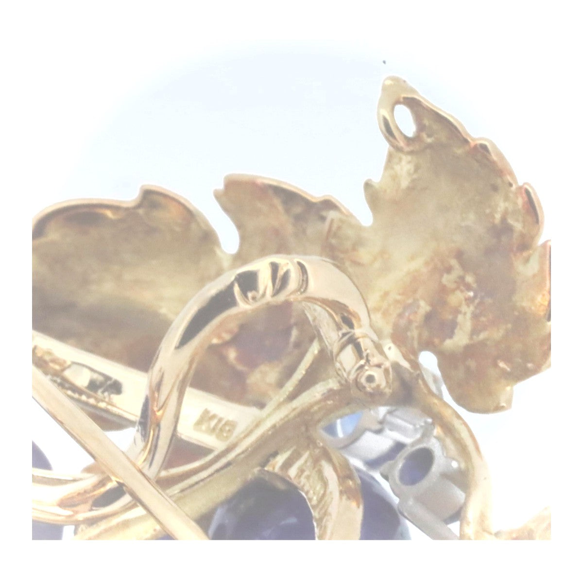 Nobuko Ishikawa グレープ モチーフ Au750/PT900 2way ブローチ ペンダント