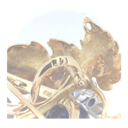 Nobuko Ishikawa グレープ モチーフ Au750/PT900 2way ブローチ ペンダント