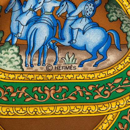 エルメス QALAMDAN シルクスカーフ