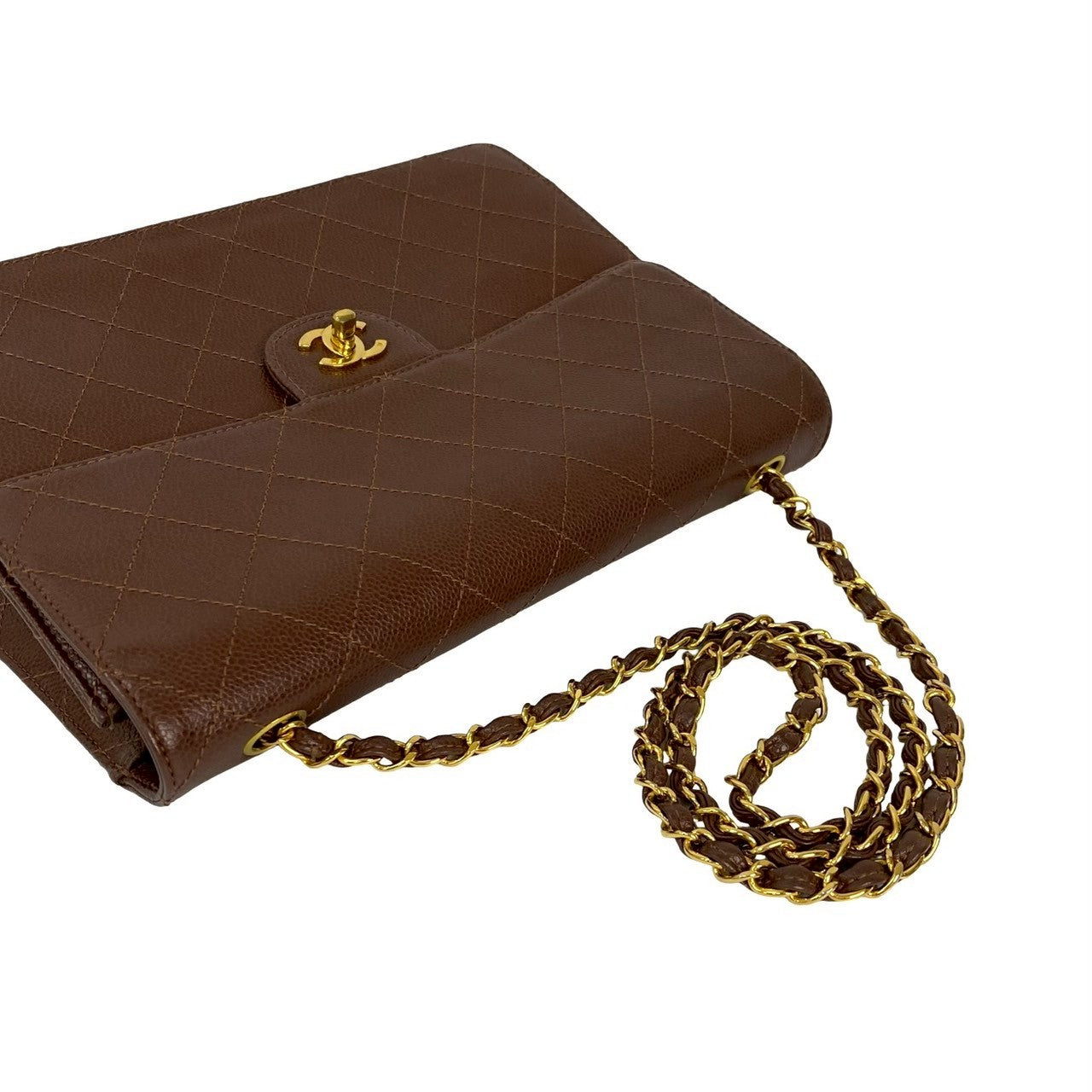 シャネル マトラッセ キャビアスキン ショルダーバッグ