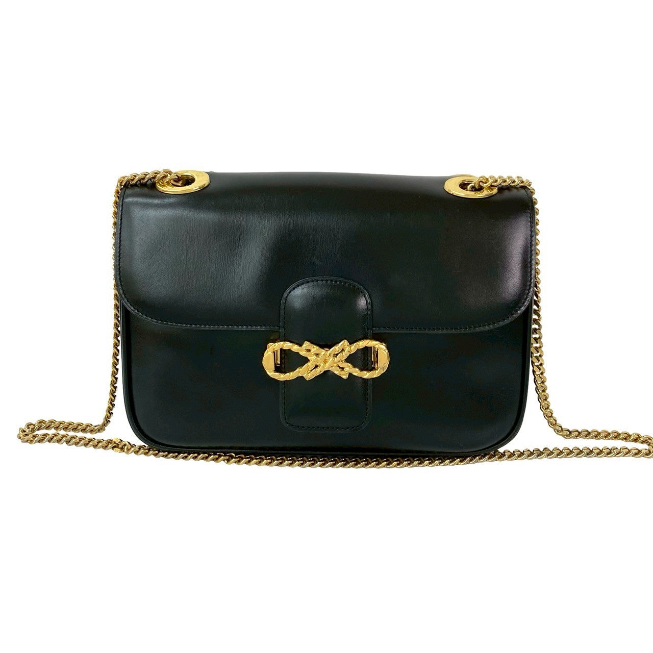 セリーヌ ヴィンテージ カーフスキン ショルダーバッグ