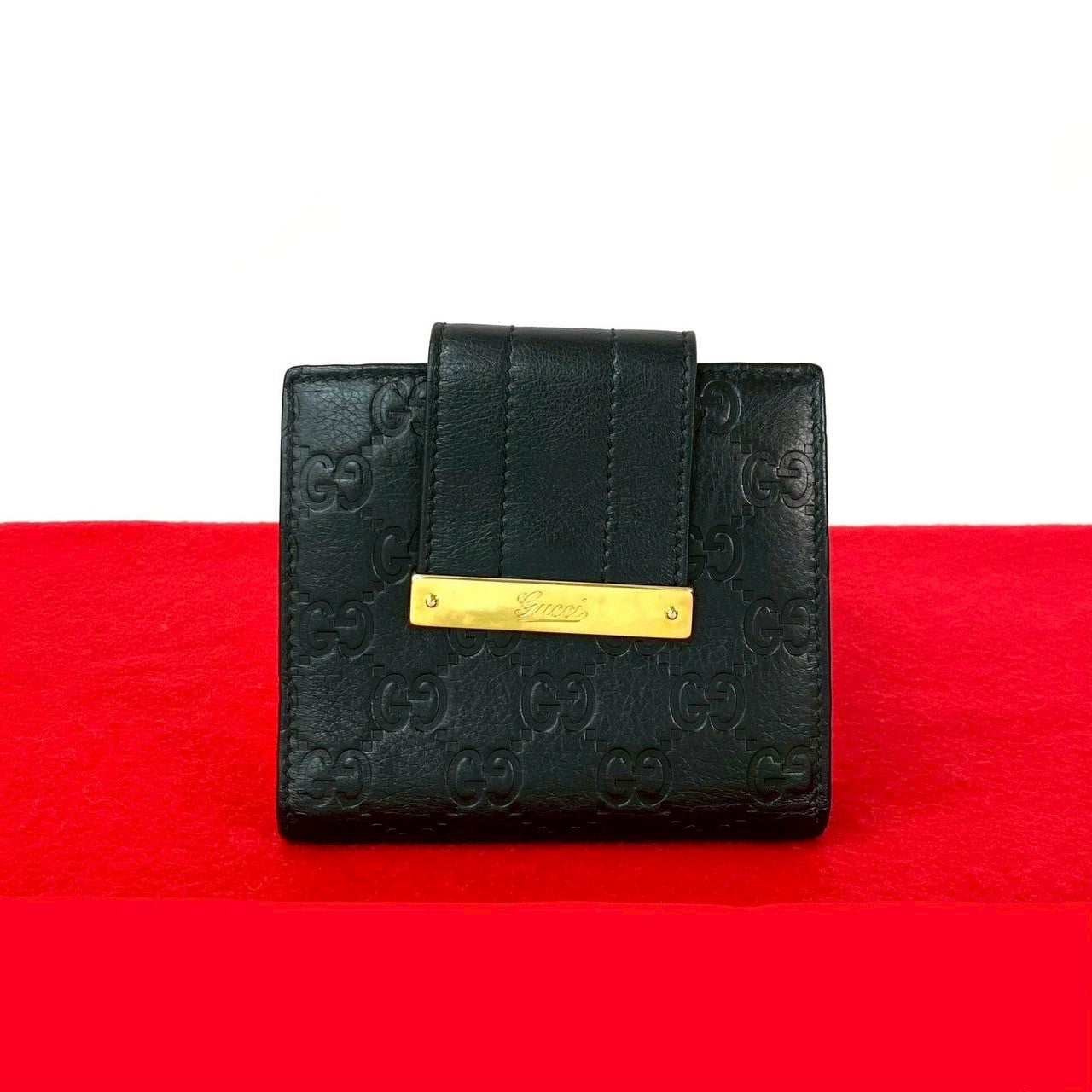 グッチ GGマーモント レザー二つ折り財布