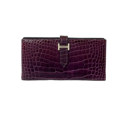 エルメス ベアン スフレ アリゲーター ウォレット