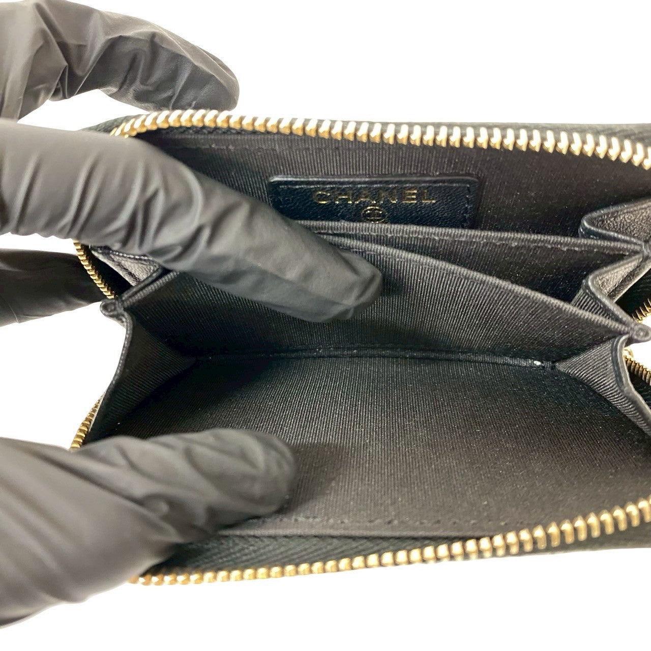 シャネル マドモアゼル ラムスキン コインケース