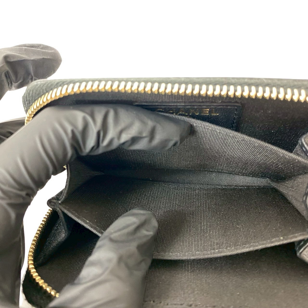 シャネル マドモアゼル ラムスキン コインケース