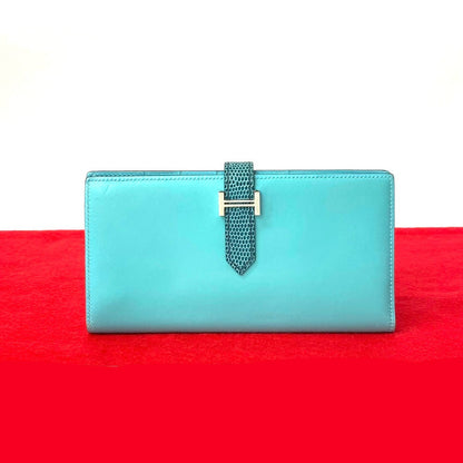 エルメス ベアン スフレ リザード タデラクト 長財布