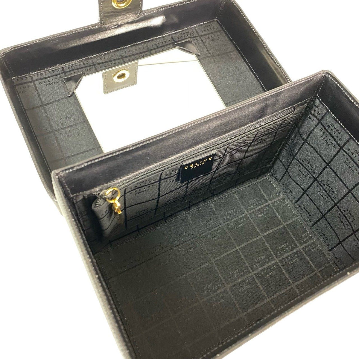セリーヌ レザーハンドバッグ