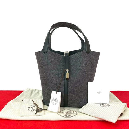 エルメス ピコタン ロック スウィフト フェルト ハンドバッグ
