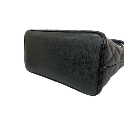 シャネル マトラッセ キャビア レザー トート バッグ