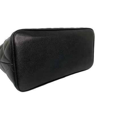 シャネル マトラッセ キャビア レザー トート バッグ